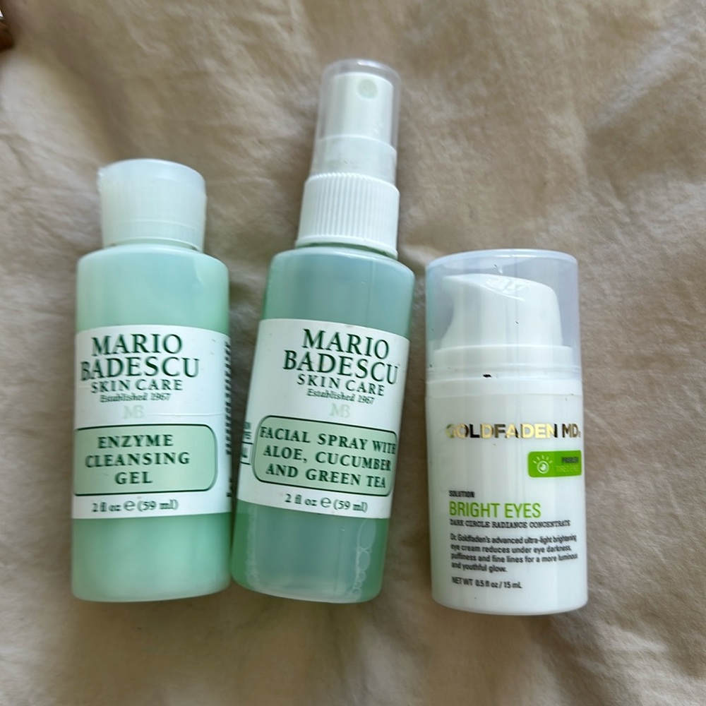 Mario badescu and bright eye solution travel size